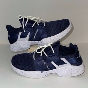 Pre-Owned Nautica Shanaya Women Navy Blue Running Sneakers Shoes Size 10